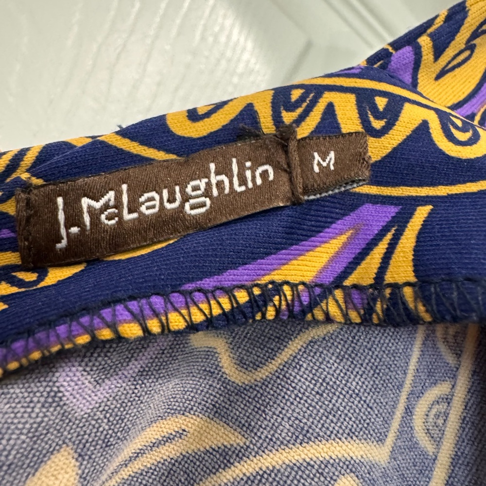 J.McLaughlin classic rich paisley Maxi Dress, Size M - Picture 2 of 9